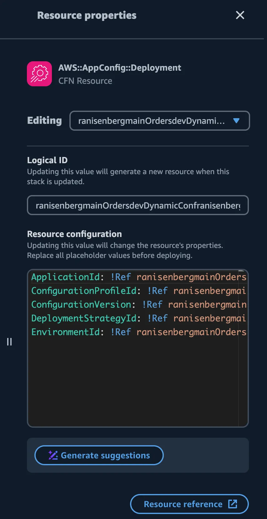 Resource config as key value